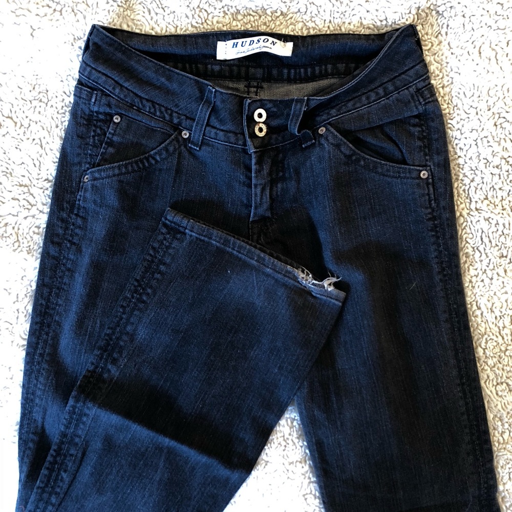 Hudson jeans bootcut black jeans